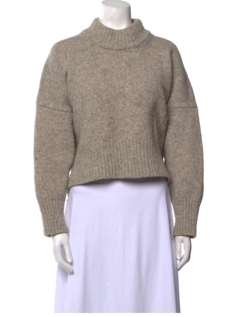 Babaa Mock Neck Wool Blend Sweater No. 15